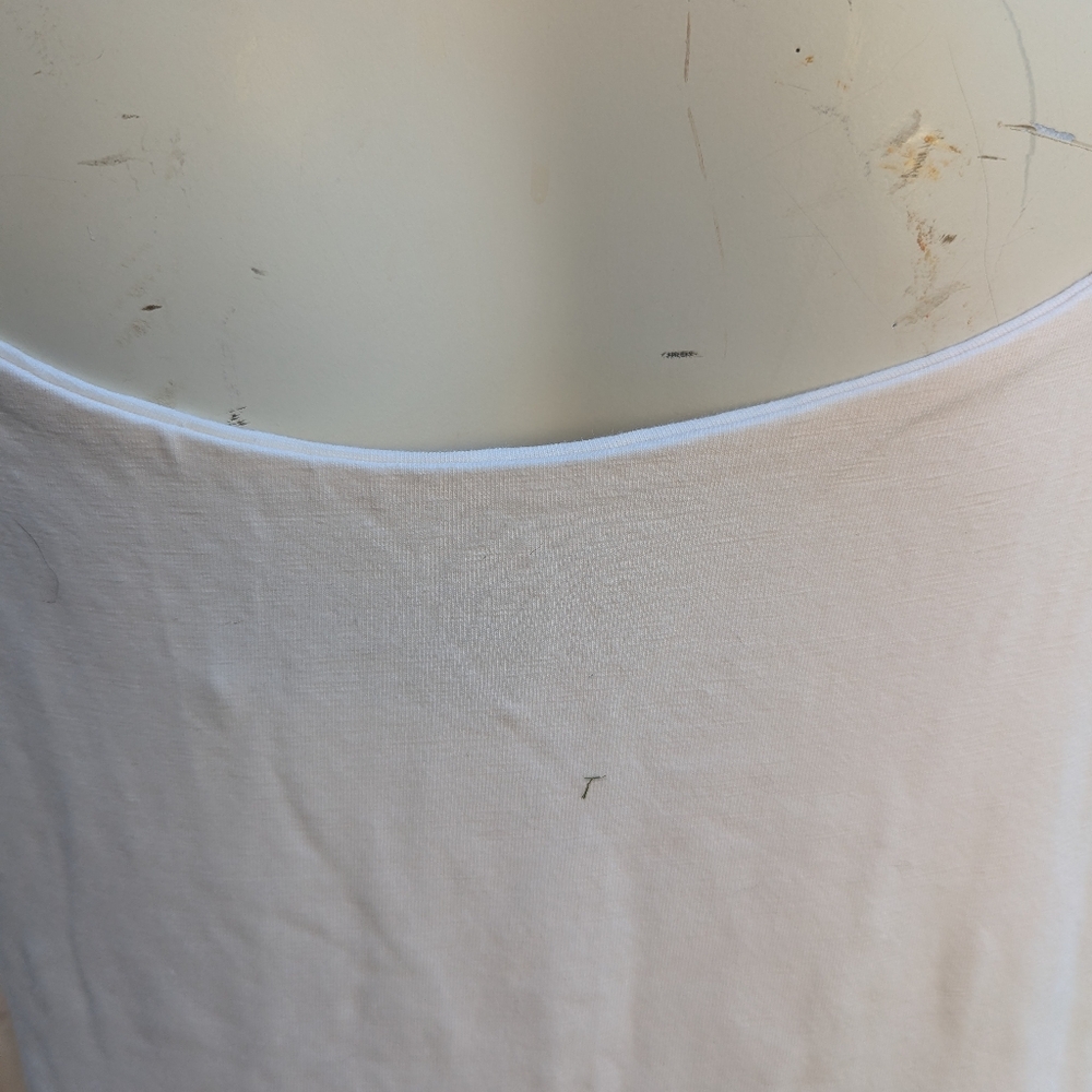Plus size old Navy Cream cotton Knit Tie shoulder Triple tiered sundress Sz XXL - Picture 4 of 5